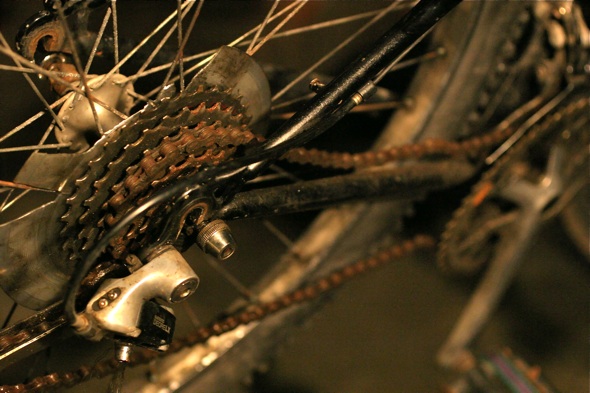 The rusty bike chain - quite often the first nail in the coffin of many commuter bikes