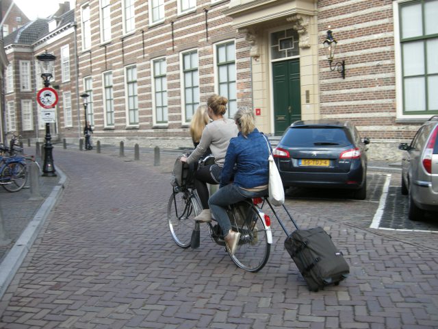 cycling with two passengers