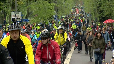 Edinburgh doesn't have a shortage of cyclists!