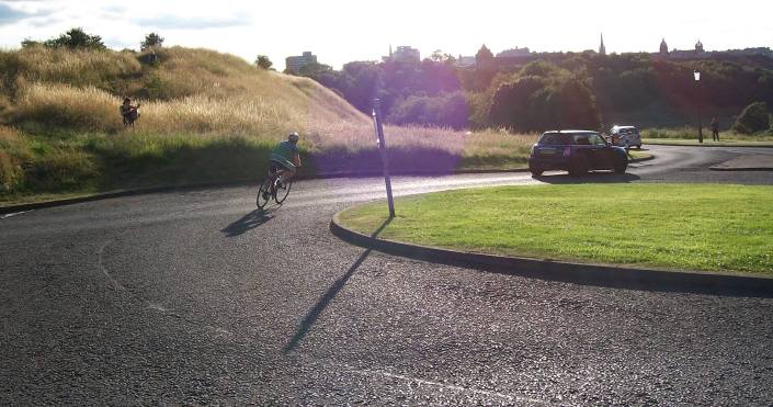 My training took place around Holyrood Park in Edinburgh - not a bad place to ride!